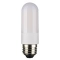 Satco 8 Watt T10 LED, Frosted, Medium Base, 4000K, High Lumen, 120 Volt, 90 CRI, Dimmable, Carded S11225